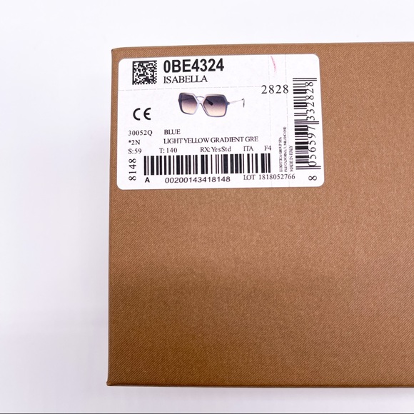 NEW BURBERRY BE4324 3005/2Q SQUARE WIMEN’S SUNGLASSES BURBERRY BE 4324 - Picture 13 of 13